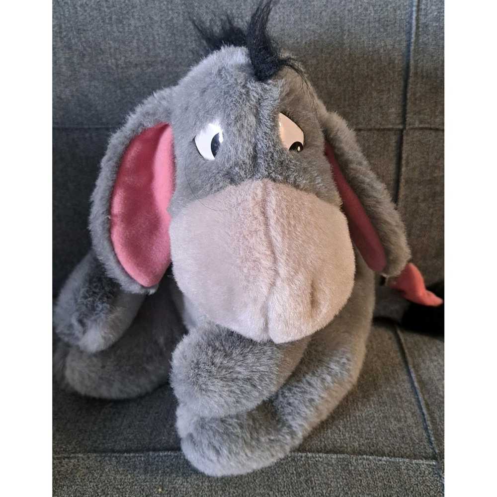 Walt Disney World Gray⁹ Eeyore Stuffed Animal Plush Vintage 1990s Theme Park EUC